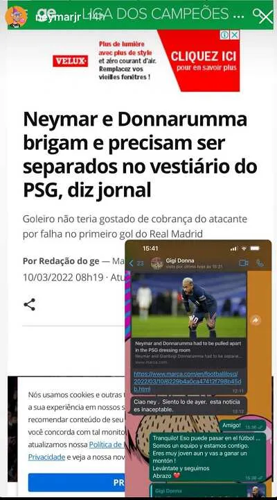 Neymar post